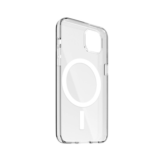 Capa de Silicone Magnética para Apple iPhone 15 Plus Transparente